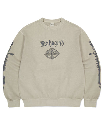 Mahagrid Dagger Pigment Sweatshirt in Khaki