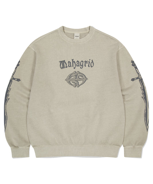 Mahagrid Dagger Pigment Sweatshirt in Khaki