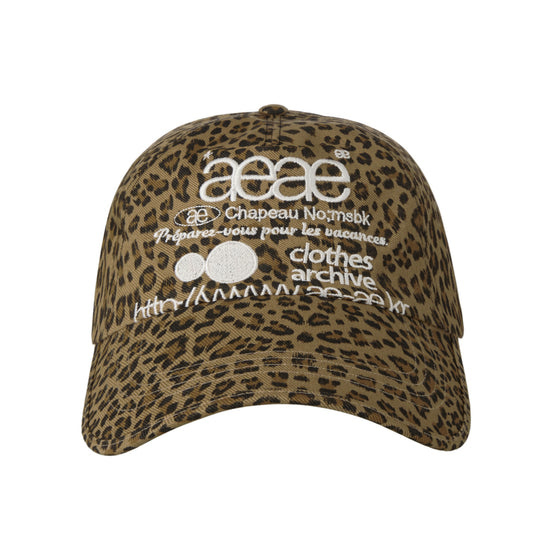 AEAE Web Logo Leopard Cap
