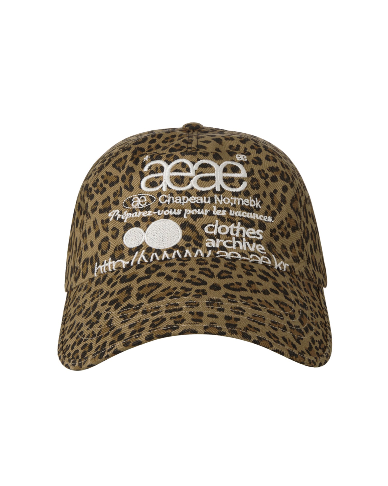 AEAE Web Logo Leopard Cap