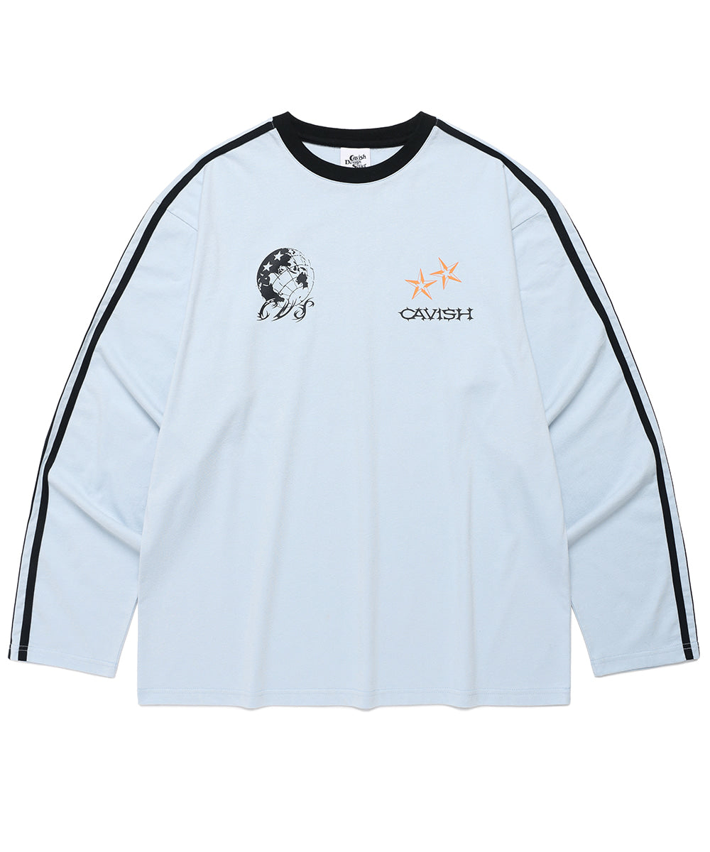 Cavish GLOBE FOOTBALL LONG SLEEVE TEE