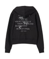 Bitter Cells Cherry Poem Slim Fit Hoodie-Black