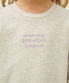 Marithé François Girbaud Kids Wide Boots Cut Crop Sweat Set-Up Oatmeal