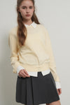 General Idea WOMAN Relaxed Collar Layered Pullover