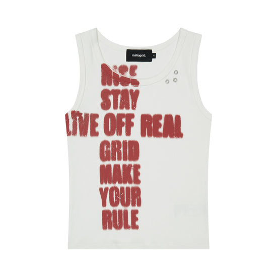 Mahagrid Rise Crack Tank Top