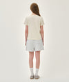Marithé François Girbaud W REGULAR LOGO SWEAT SHORTS