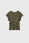General Idea WOMAN Back Point Drape T-Shirt