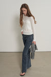 General Idea WOMAN Bootcut Washed Denim Pants