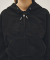 Marithé François Girbaud W CLASSIC LOGO CROP HOODIE ZIPUP