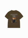 ADLV Woman Rabbit Bear Doll Logo Short Sleeve T-Shirt