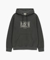 Marithé François Girbaud Classic Logo Embroidery Hoodie (Brushed) Charcoal