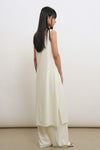 General Idea WOMAN Temperature-Cut Cool U-Neck Maxi Knit Dress [IVORY]