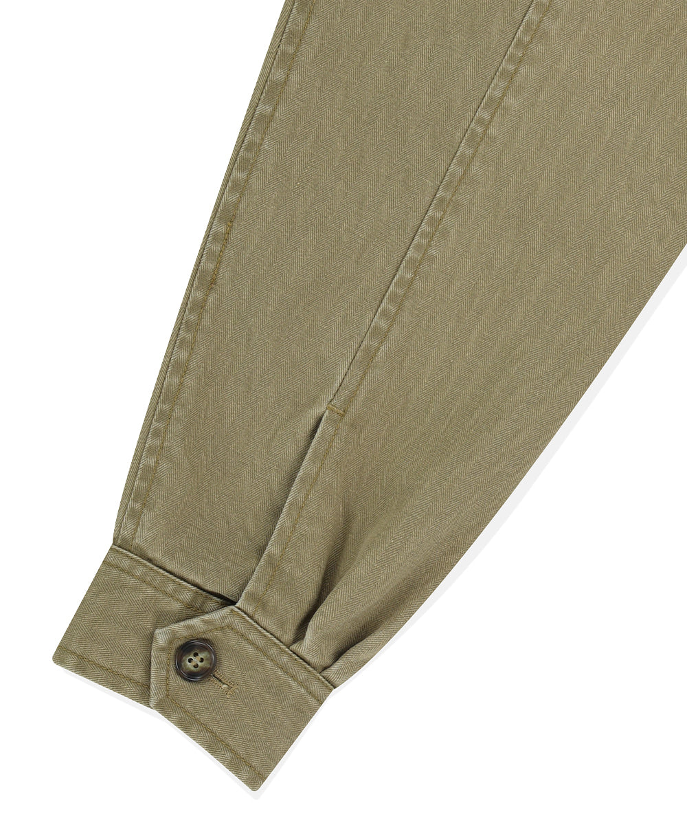 Mahagrid Washed Drizzler Blouson Jacket