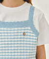 Marithé François Girbaud Kids W Stripe Knit Bustier