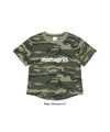 Mahagrid Camo Pattern Basic Logo Crop Tee