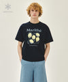 Marithé François Girbaud AEROCOOL LEMON GRAPHIC TEE navy