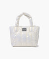 Marithé François Girbaud Classic Logo Matt Metallic Padding Bag Ivory