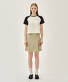 Marithé François Girbaud W COTTON CARGO MINI SKIRT