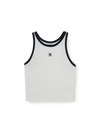 MLB Women's Basic Ringer Crop Sleeveless T-shirt