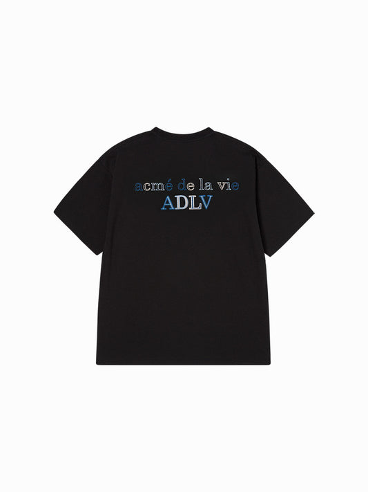 ADLV Triple Chain Embo Basic Logo Short Sleeve T-Shirt