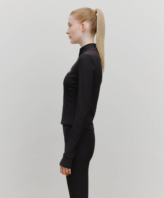 Marithé François Girbaud Marithé SPORT W SLIM ZIP-UP JACKET BLACK