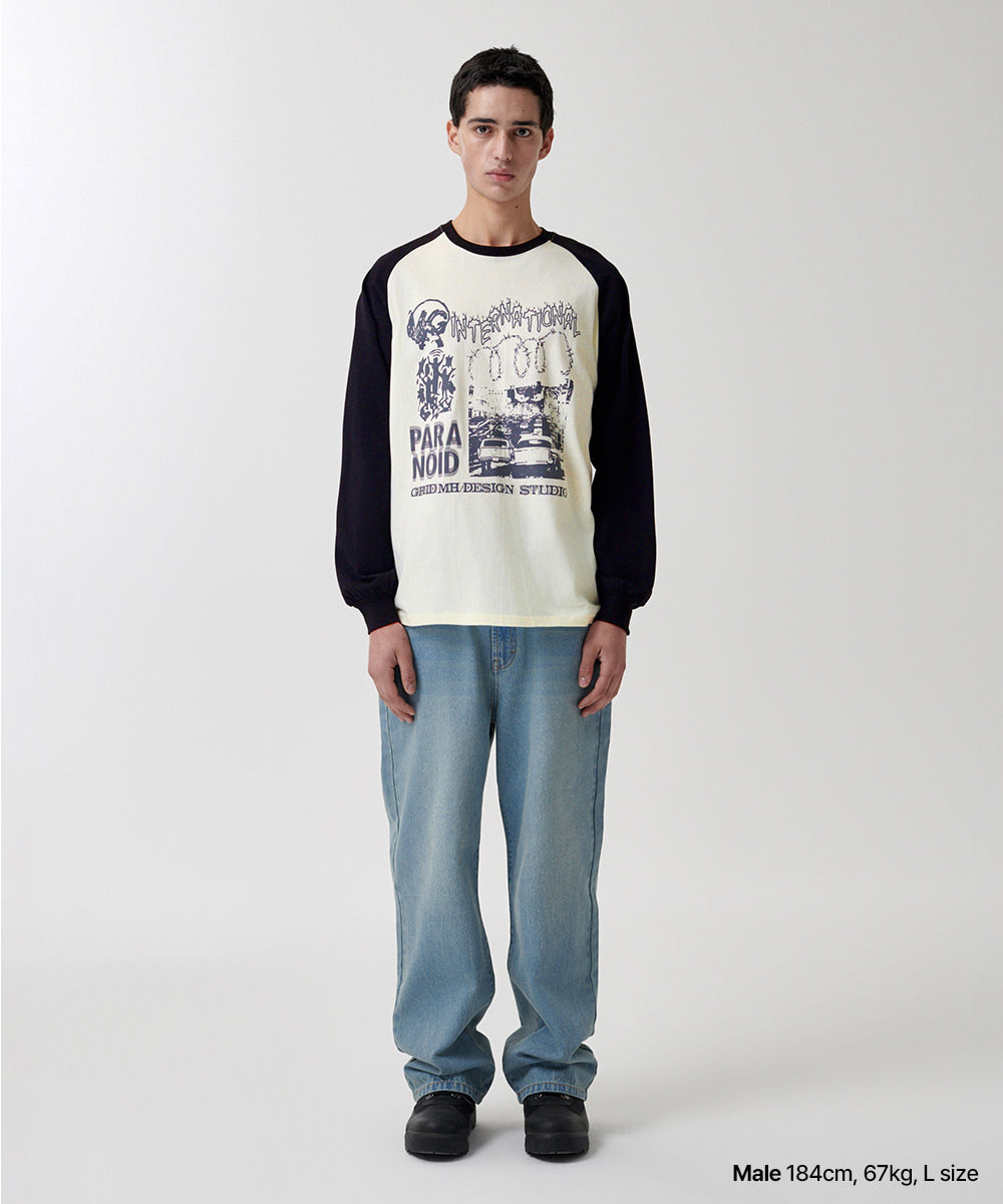Mahagrid International Raglan Long Sleeve Tee