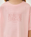 Marithé François Girbaud Kids Classic Logo Dyeing Oversized Tee Light Pink