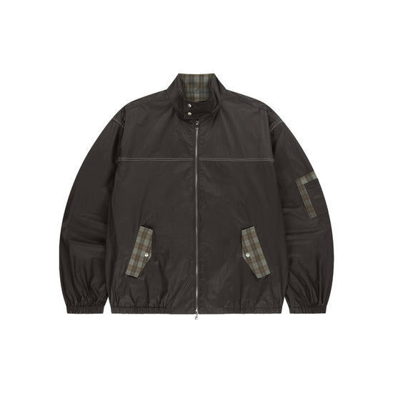Mahagrid Check Harrington Jacket