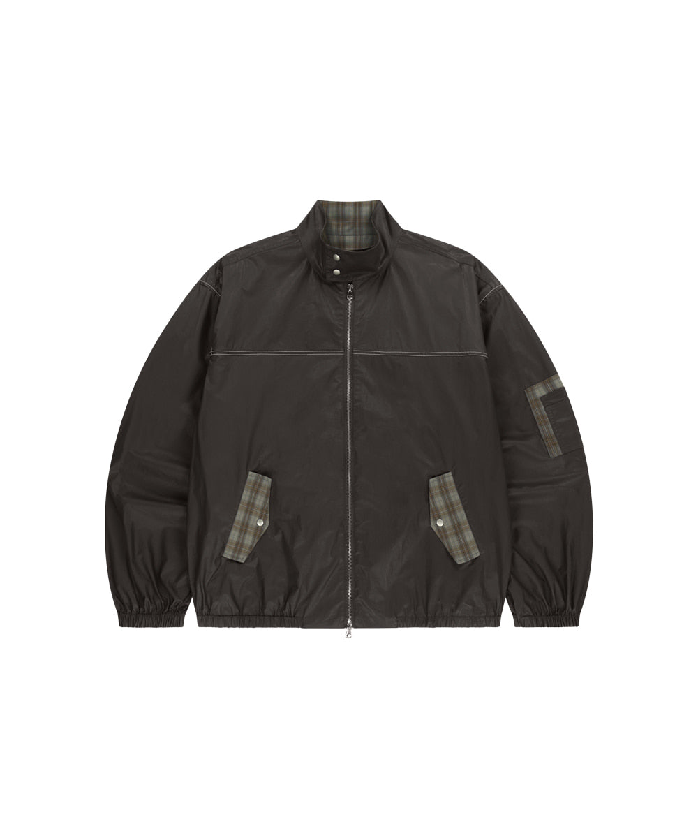 Mahagrid Check Harrington Jacket