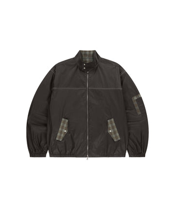 Mahagrid Check Harrington Jacket