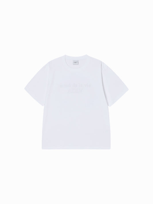 ADLV Two Tone Thick Print Short Sleeve T-Shirt