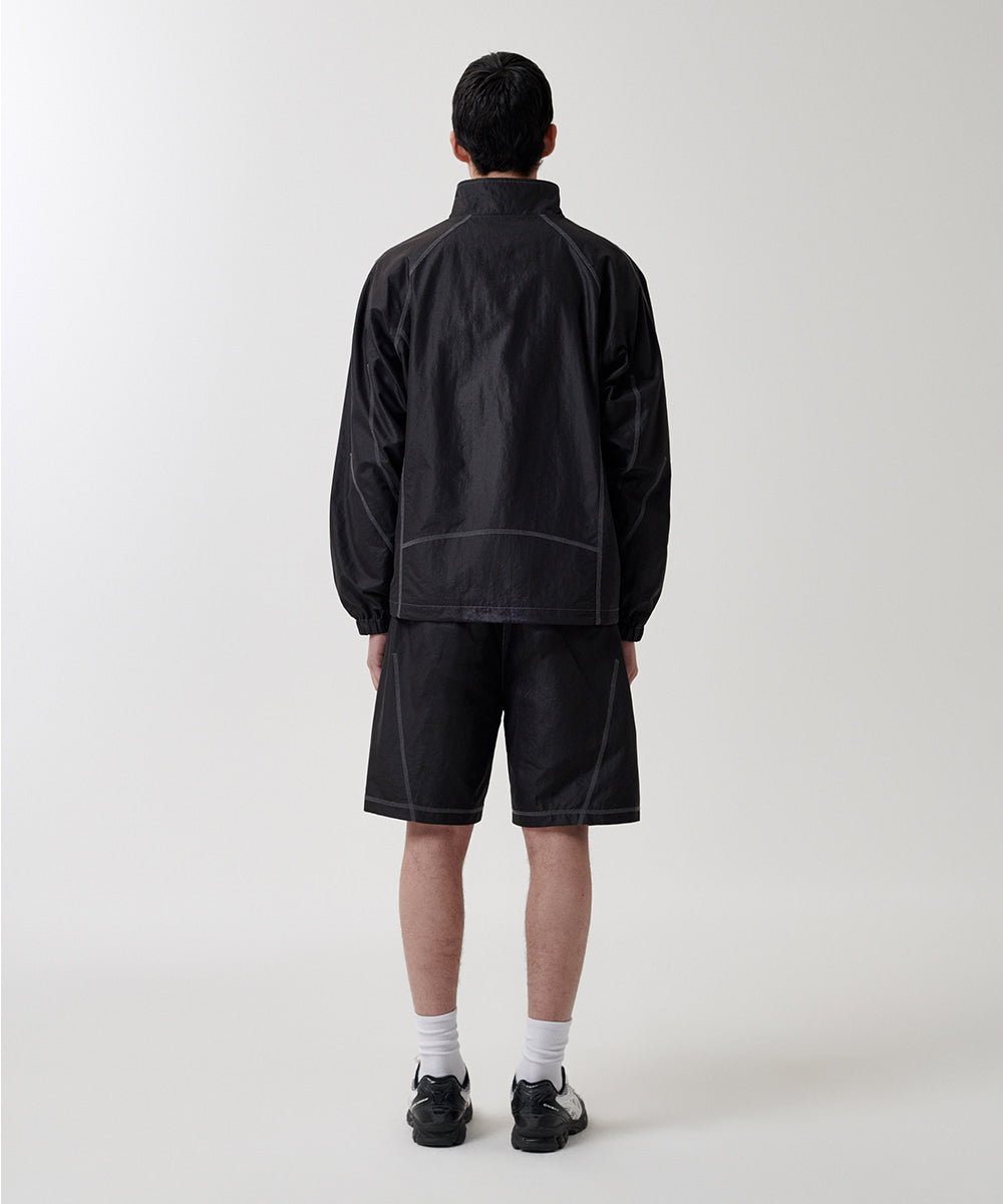 Mahagrid Cover Stitch Nylon Track Short