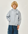 Marithé François Girbaud Kids Classic Logo Seersucker Jacket Cream
