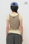 General Idea WOMAN Two-Way Color Layered T-Shirt