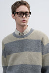 General Idea UNISEX Hachi Big Border Knit Pullover