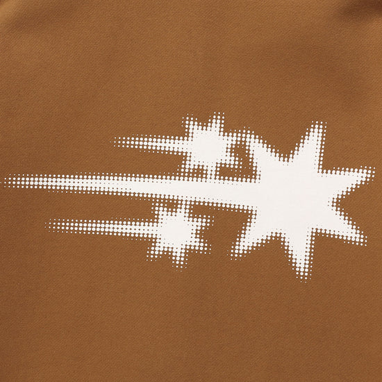 Nice Ghost Club 3STAR HALFTONE SYMBOL ZIP HOODIE [BROWN]