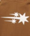 Nice Ghost Club 3STAR HALFTONE SYMBOL ZIP HOODIE [BROWN]
