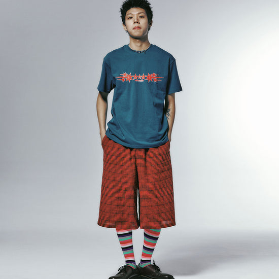 Nice Ghost Club Check Box Shorts