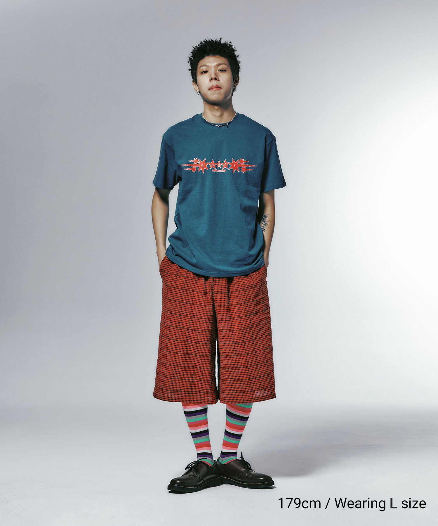 Nice Ghost Club Check Box Shorts