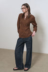 General Idea WOMAN Sheer Henley Neck Pullover