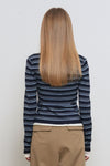 General Idea WOMAN Stripe Layered Pullover