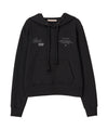 Bitter Cells Cherry Poem Slim Fit Hoodie-Black