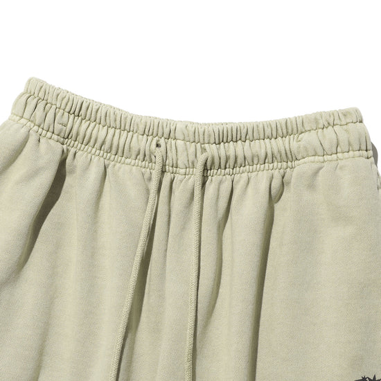 Nice Ghost Club Skull Graffiti Pigment Sweatpants [Beige]