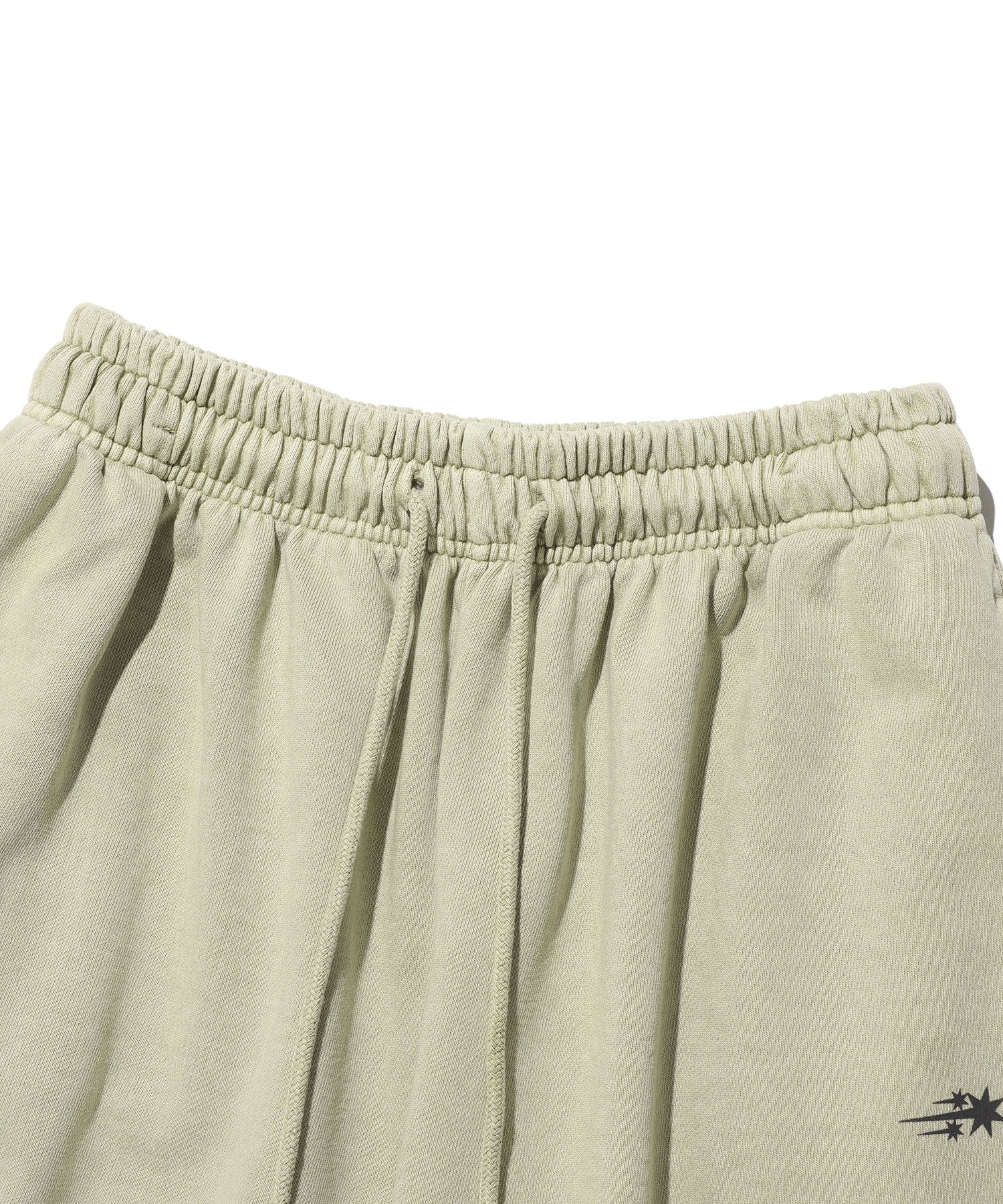 Nice Ghost Club Skull Graffiti Pigment Sweatpants [Beige]