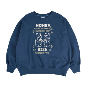 AEAE MORE HONEY SWEATSHIRTS - NAVY