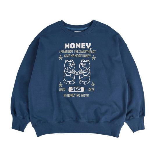 AEAE MORE HONEY SWEATSHIRTS - NAVY