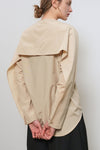 General Idea WOMAN Slit Neck Cape Blouse