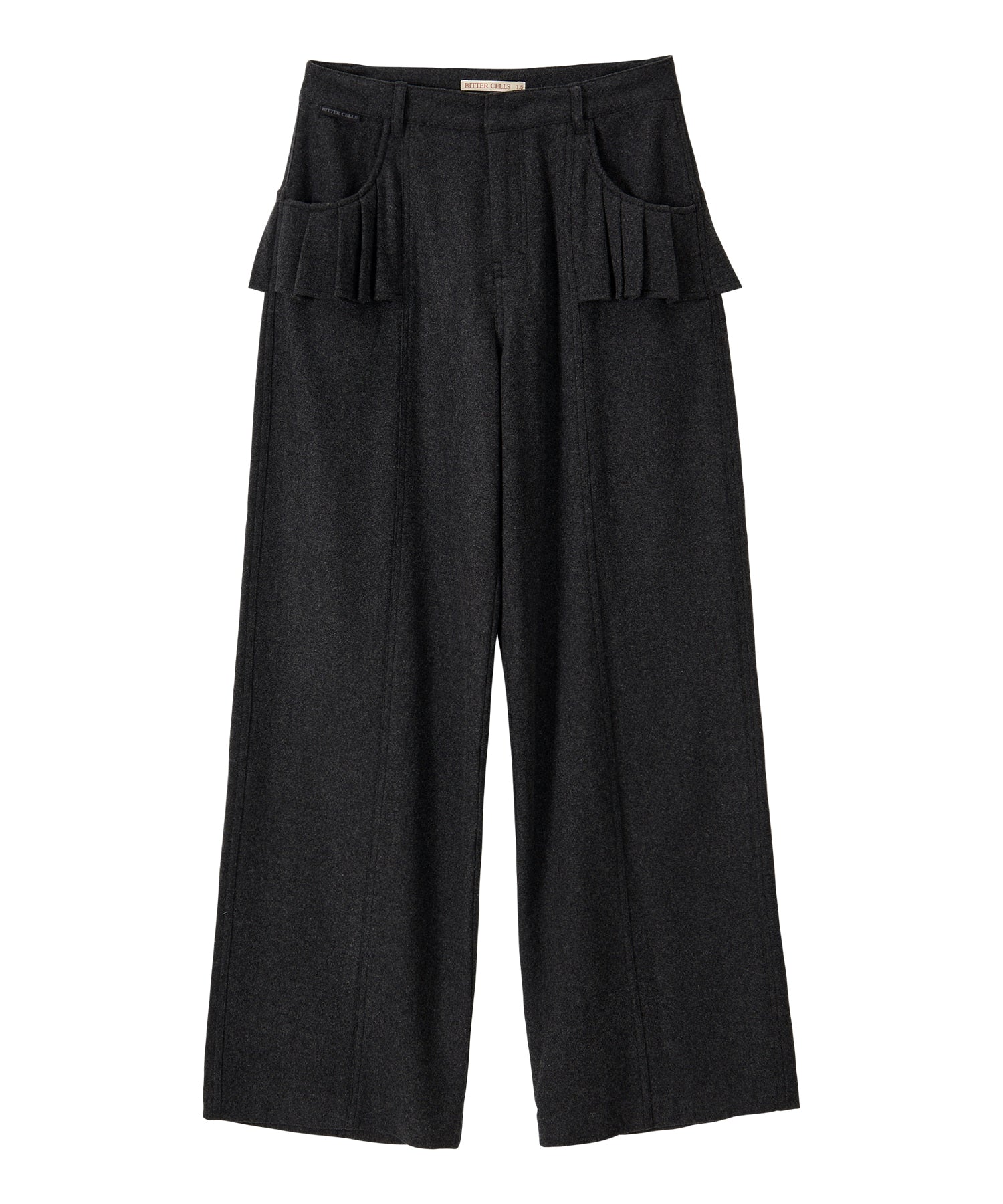 Bitter Cells Illusion Wool Wide Pants