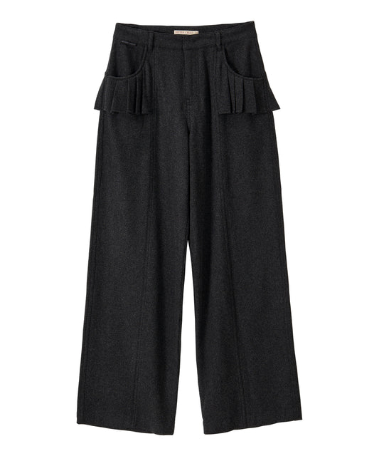 Bitter Cells Illusion Wool Wide Pants