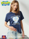 ADLV Woman Heart Pearl Short Sleeve T-Shirt